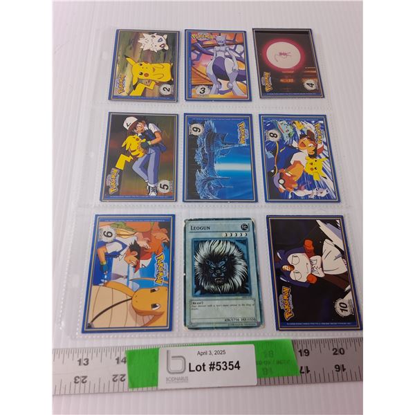 (9) Pokemon/Yu-Gi-Oh Cards - Cannot Authenticate