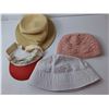 Image 2 : (4) Ladies Hats, (2) Woven Baskets