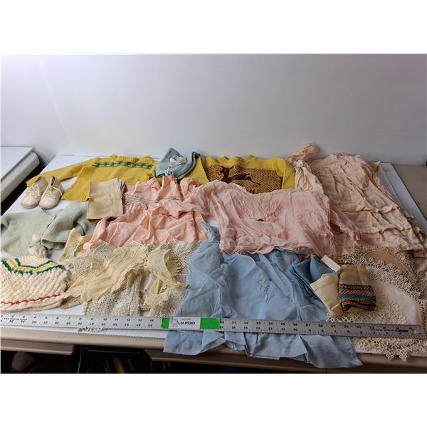 Vintage Baby Clothes- Sweaters, Dresses, Shoes, Misc.