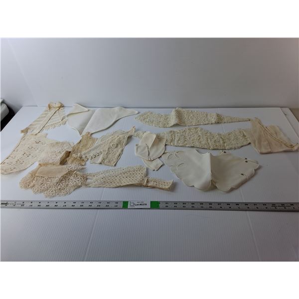 Vintage Lace Trimmed White Collars