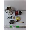 Image 1 : Metal Mug, Sheaffer Blue Ink, Miniature Soldiers, Misc.