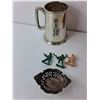 Image 3 : Metal Mug, Sheaffer Blue Ink, Miniature Soldiers, Misc.