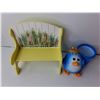 Image 3 : Easter Lot- Ceramic Storage Decorations, Miniature Bench
