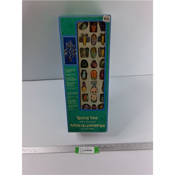 Spring Tree w/ 24 Ornaments- NIB