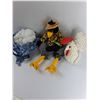 Image 2 : Stuffed Crow, Rooster & Easter Basket Decoration