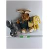 Image 1 : (3) Stuffed Easter Bunnies, Tallest Is 11''
