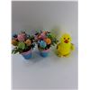Image 2 : Lot Of Easter Decorations, Light Up Chicken Light, Misc