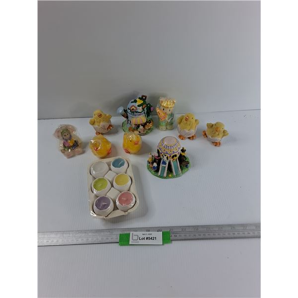Lot Of Easter Themed Items, Candles,Misc
