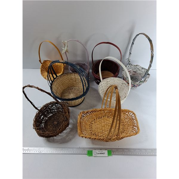 (8) Various sized Wicker Baskets