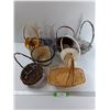 Image 1 : (8) Various sized Wicker Baskets
