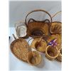Image 3 : (12) Various Sized Wicker Baskets