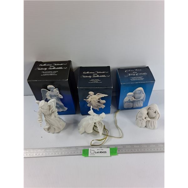 (3) Avon Nativity Collectible Figurines w/ Boxes
