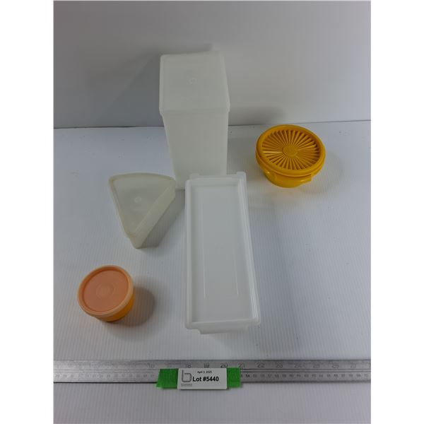 5) Various Tupperware Continers w/ Lids