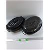 Image 1 : (2) Speckled Enamel Roasters w/ Lids