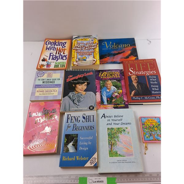 (11) Various Books, Uncle Johns Fast Acting Long Lasting Bathroom Reader, The Key To Happiness