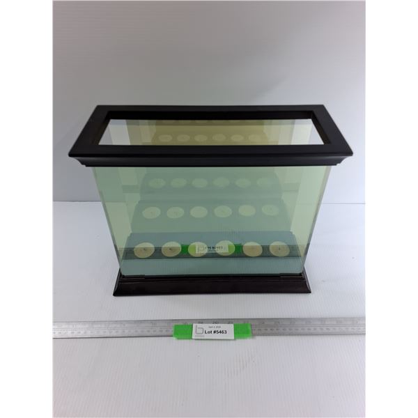 (2) Windowed Rectangular 6 Candle, Candle Holder- 14"x 5.5" x 11.5",