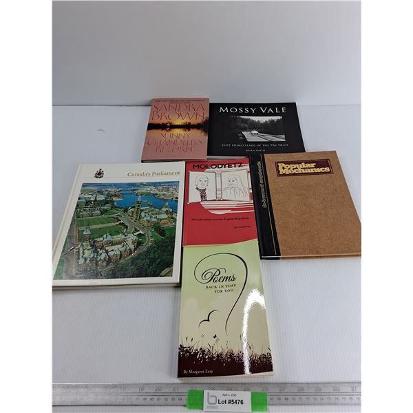 Lot Of (6) Books, Canadas Parliament, Sunny Chandlers Return, Misc