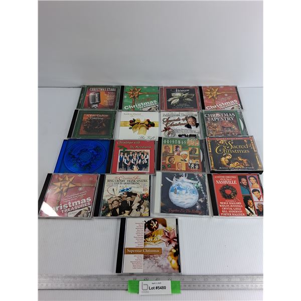 (13) Christmas Cds, Superstar Christmas, Christmas stars, misc