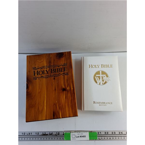 Remembrance Edition Holy Bible with Wooden Book Case