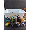 Image 2 : Various Toy Figurines, Toy Story Puzzle, Kids' Toys and Plastic Container