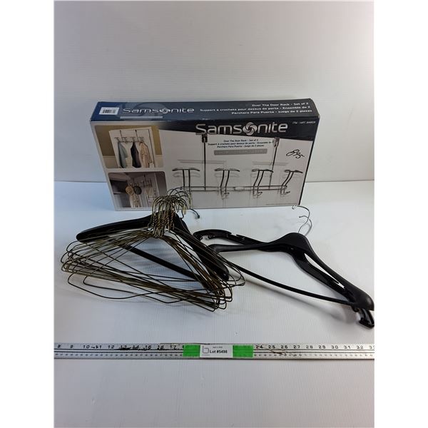 Over the Door Rack Set of 2 and Hangers