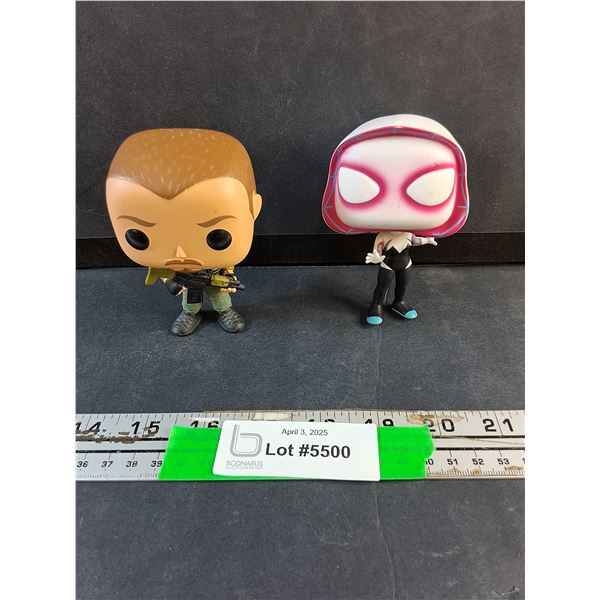 DC Suicide Squad and Marvel Avengers Spider Gwen Vinyl Figurines