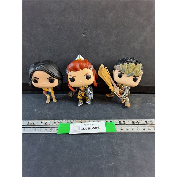 Overwatch Brigitte, Master Hunter and Parks & Recreation April Ludgate Vinyl Figurines