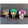 Image 2 : Naruto Shippuden Sasuke Uchiha, Dragon Ball Z Frieza and My Hero Academia Deku Vinyl Figurines
