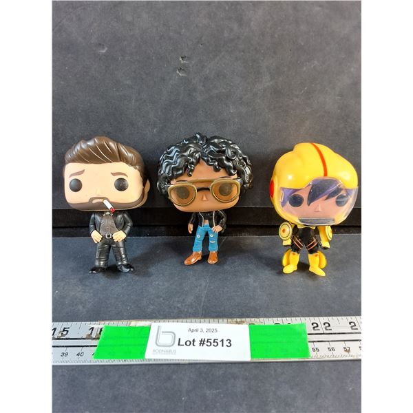 Big Hero 6 Go Go Tomago, Preacher Tulip & Jesse Custes Vinyl Figurines