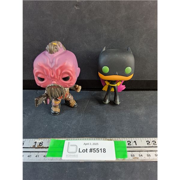 Teen Titans Go Starfire as Batgirl and Marvel Guardians of the Galaxy Taserface Vinyl Figurines