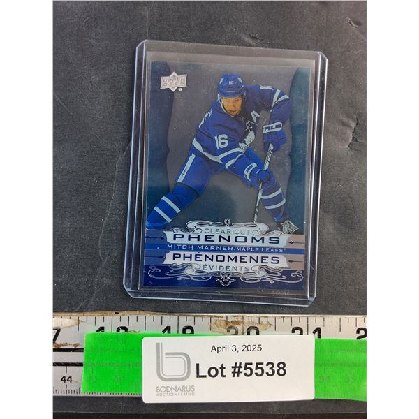 Rare Mitch Marner Maple Leafs Clean Cut Trading Hockey Card - Cannot Authenticate