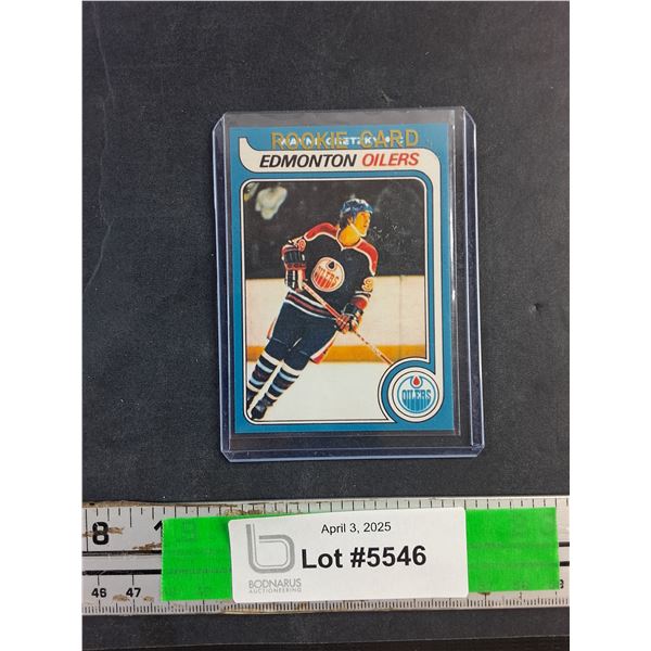 ^Wayne Gretzky Edmonton Oilers Rookie Card - Cannot Authenticate