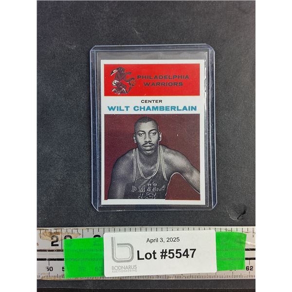 Wilt Chamberlain Philadelphia Warriors NBA Trading Card - Cannot Authenticate