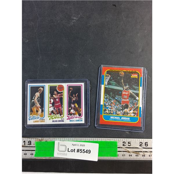 (2) Various Basketball Trading Cards - Cannot Authenticate