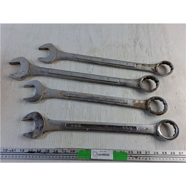 (4) Heavy Duty Wrenches