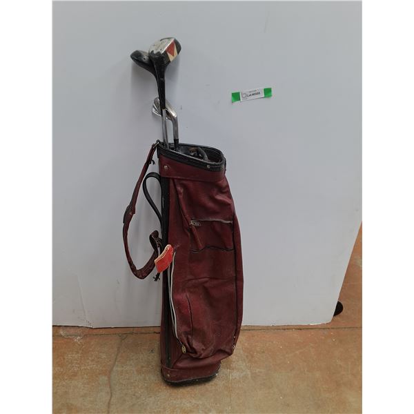 Golf Clubs and Golf Club Bag