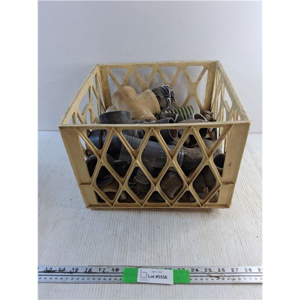 Pipe Connectors and Plastic Crate