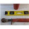 Image 3 : Plastic Tube Case, Carpenters Level and Tractor Top Link