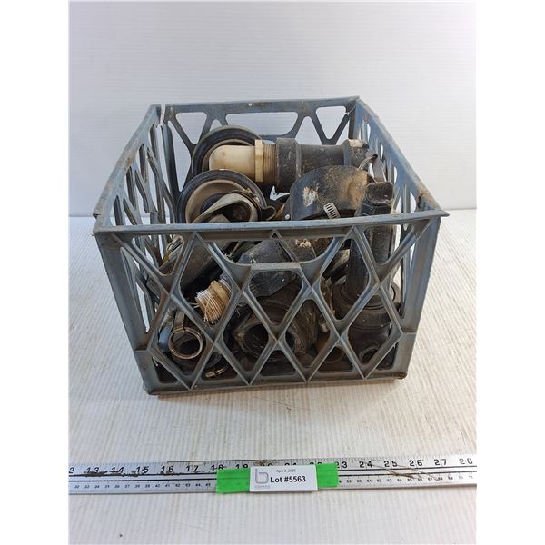Caster Wheels, Pipe Connectors and Plastic Crate