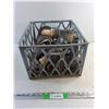 Image 1 : Caster Wheels, Pipe Connectors and Plastic Crate