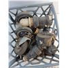 Image 2 : Caster Wheels, Pipe Connectors and Plastic Crate