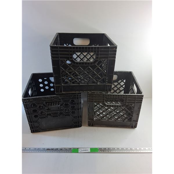 (3) Milk Crates