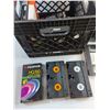 Image 3 : Milk Crate, Cassette Organizer and Various VHS Cassettes