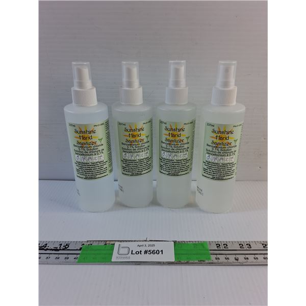 (4) Sunshine Hand Sanitizer Sprays