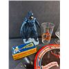 Image 2 : Emergency Flashlight, Serving Tray, Batman Coin Bank and Glass Cups