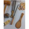 Image 5 : Dough Roller, Salt & Pepper Shakers, Deep Frying Thermometer, Sharpening Rod and Misc
