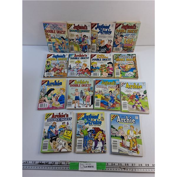(15) Various Digest Magazines - Archie's, Jughead and Betty & Veronica