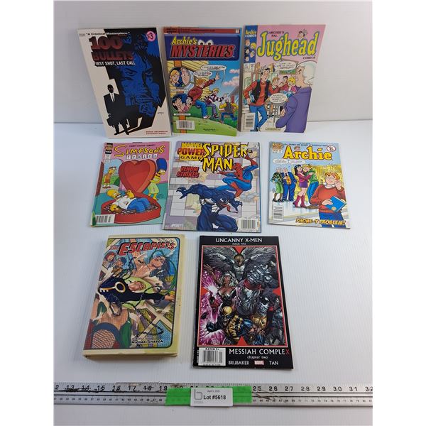 Various Magazines and Comics - Spider Man, Simpsons and Archies