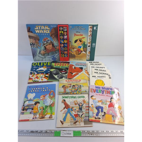 Various Storybooks - Star Wars, Something Good and Garfield