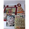 Image 3 : Christmas Lot- Placemats, Gift Bags, Stencils, Misc.